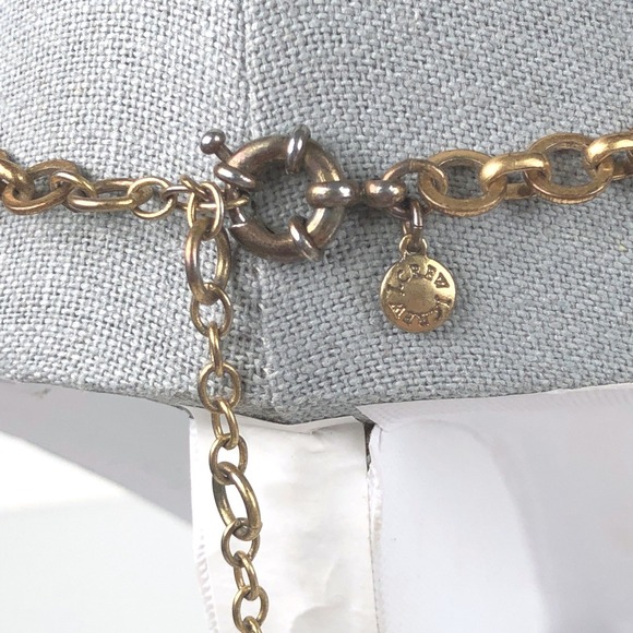 J Crew Anna Wintour Necklace Georgian Collet RIviere Rivoli Clear Crystal Brulee - Picture 5 of 9